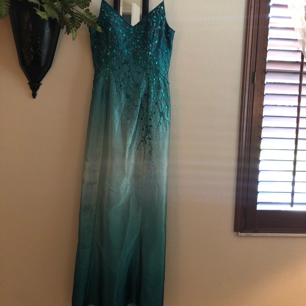 Blue or turquoise prom dress